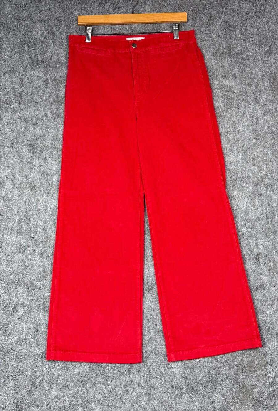 Madewell Wide-Leg Corduroy Pants Red Size 30